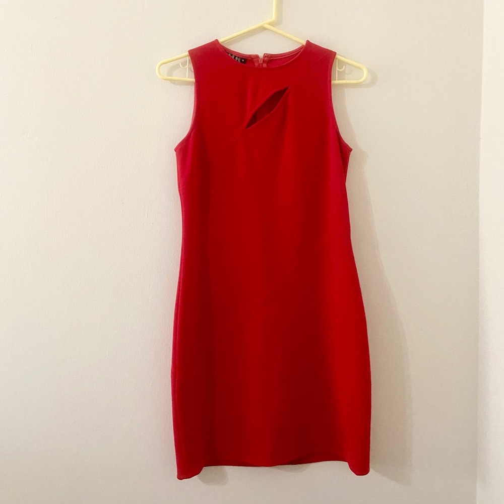 MK Studio Red Cutout Mini Dress